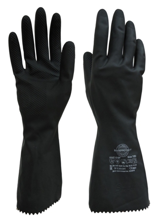 Перчатки Safeprotect КЩС-2-SP (латекс, толщ.0,35мм, дл.300мм)