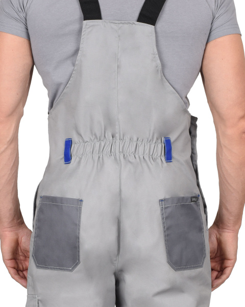 Полукомбинезон "Стан": св.серый со сред.-серым и васильковым (ЧЗ) Распродажа