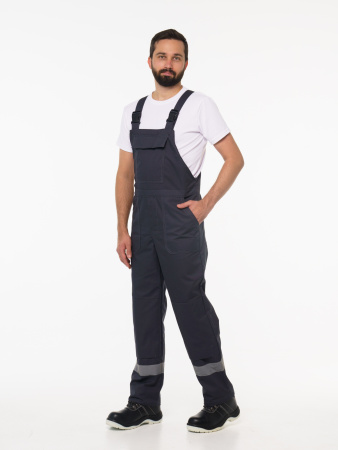 Полукомбинезон рабочий мужской №112 тёмно-серый СОП