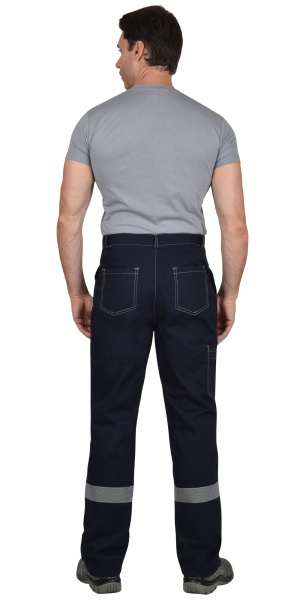 Костюм "Сфера" летний: куртка, брюки темно-синий с СОП пл. 270 г/кв.м