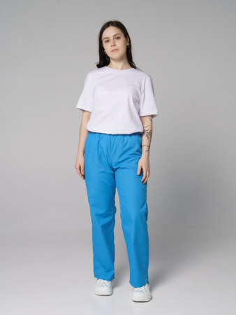 Брюки рабочие универсальная №104 голубой, ткань ТИСИ
