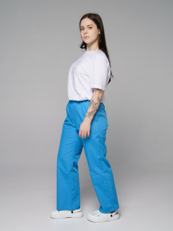 Брюки рабочие универсальная №104 голубой, ткань ТИСИ