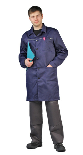 Я_Халат мужской Валент, т.синий URSUS ХАЛ521-001