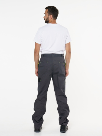 Брюки "ХОВАРД" :  темно-серые с черной и лимонной отд.