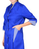Халат "Марлен-2" женский васильковый с полоской (ЧЗ)
