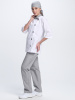 Костюм женский Канди (тк.ТиСи,120), серый/белый (ЧЗ)