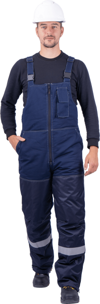 Костюм ПЕТРОЛЕУМ-2 зимний, куртка, полукомбинезон, жилет, т/синий