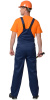 Полукомбинезон "ПРОФЕССИОНАЛ" синий (ЧЗ)