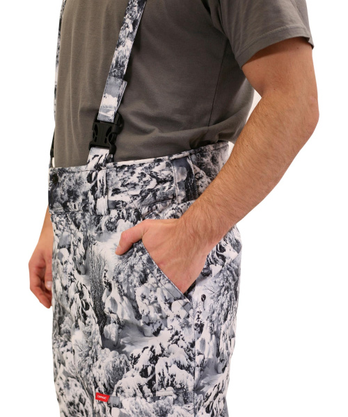 Костюм "Тайга" зимний: куртка, брюки. (тк.Алова) КМФ Белый лес