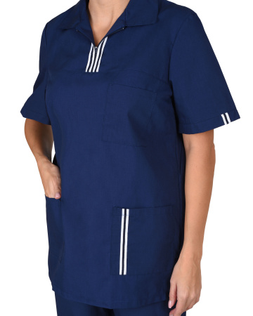 Костюм "ВИКТОРИЯ" женский: куртка, брюки, тёмно-синий  (ЧЗ)