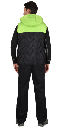 Жилет "САМСОН" черный с салатовым (ЧЗ)