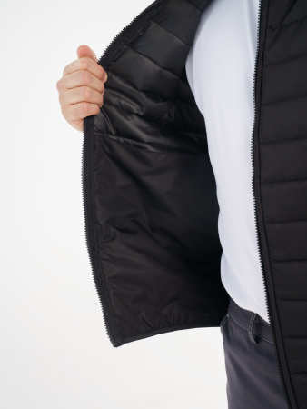 Жилетка мужская зимняя Кур713 цвет черный, ткань п/э