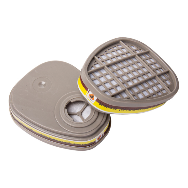 6540 Фильтр противогазовый Jeta Safety для защиты от органических и кислых газов класса А1Е1, в упаковке 2 шт