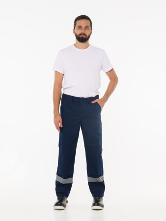 Брюки рабочие мужские №111 тёмно-синий СОП (ЧЗ)