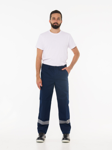 Брюки рабочие мужские №111 тёмно-синий СОП (ЧЗ)