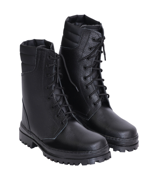 Ботинки с высоким берцем зимние "БАТАЛЬОН" искус. мех