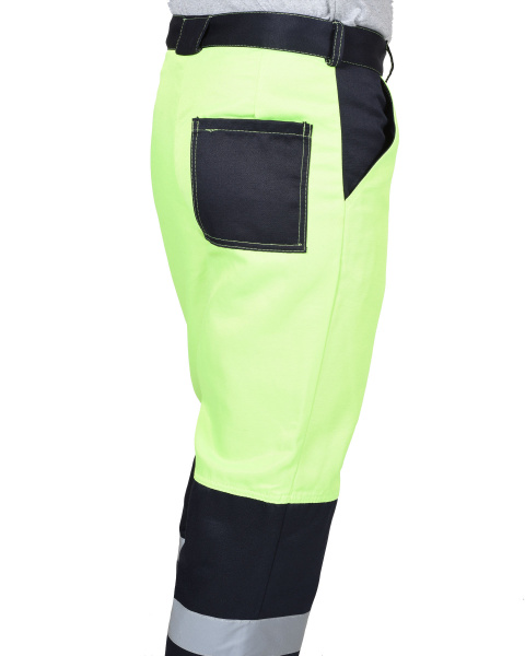 Костюм "МАГИСТРАЛЬ-ЛЮКС" : куртка, брюки неоновый с синим и СОП