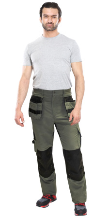 Костюм "ТРИТОН" куртка, брюки хаки с черным тк.Кошачий глаз (ЧЗ)