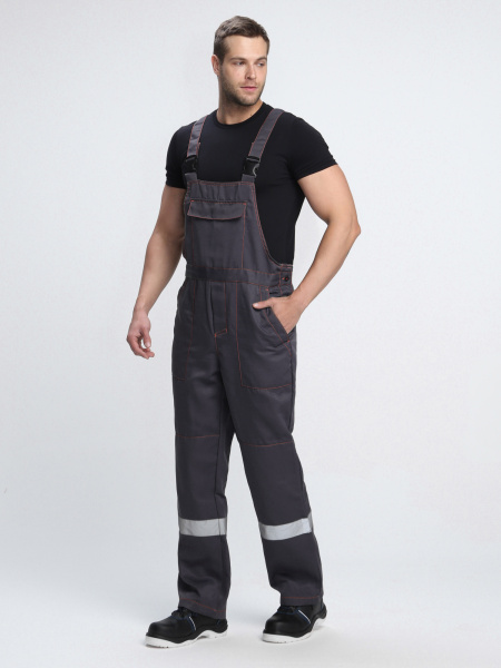 Костюм Сфера-2 СОП CH (тк.Смесовая,210) п/к, т.серый/красный (ЧЗ)