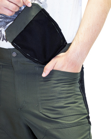 Костюм "ТРИТОН" куртка, брюки хаки с черным тк.Кошачий глаз (ЧЗ)