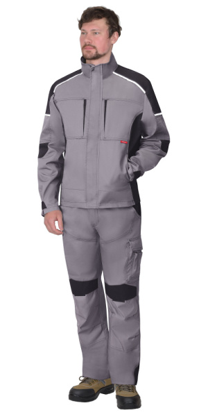 Куртка "ЦИТРИН" ср.серый с черным (ЧЗ)