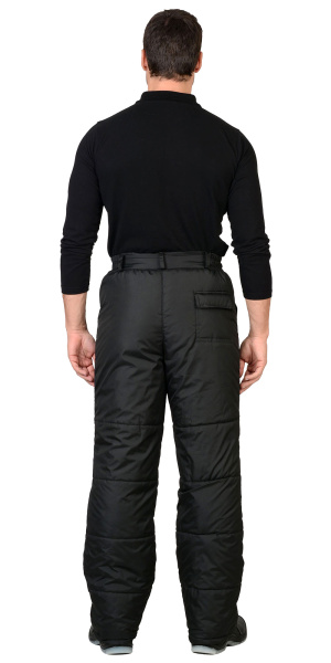 Брюки "ЕВРОПА" утепленные черные тк.Дюспо