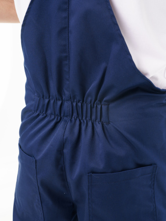 Полукомбинезон рабочий мужской №112 тёмно-синий с васильковым (ЧЗ)