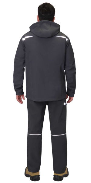 Куртка "Спейс" софтшелл т.серая ТА