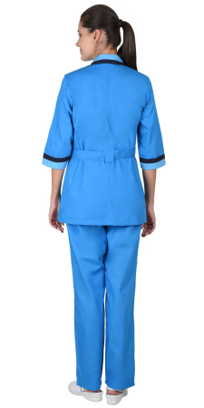 Костюм "Флора" женский: куртка, брюки тёмно-голубой (ЧЗ)