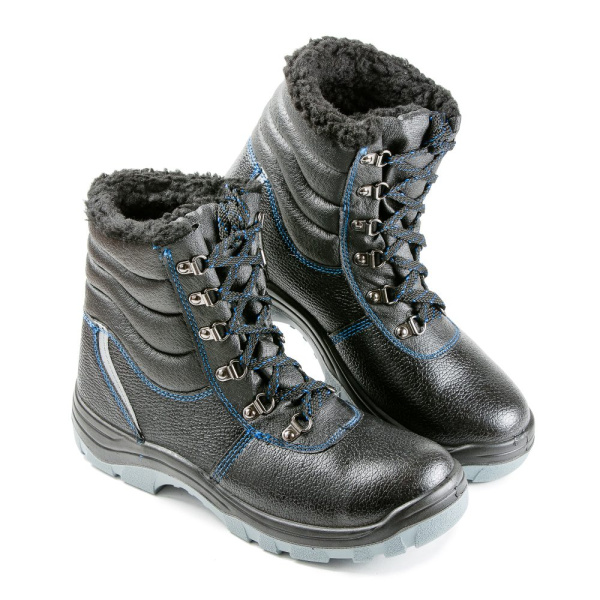 Ботинки кожаные утепленные мод. 28/1М  ПУ-ПУ МП иск. мех