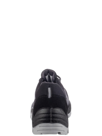 Полуботинки ВЕКТОР ПУ/ТПУ, мет.подносок, текстиль, цвет: черный/серый