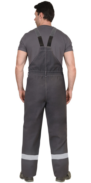 Костюм сварщика "ГЕРКУЛЕС" летний: куртка, п/к темно-серый с черным, СОП 50мм (ЧЗ)