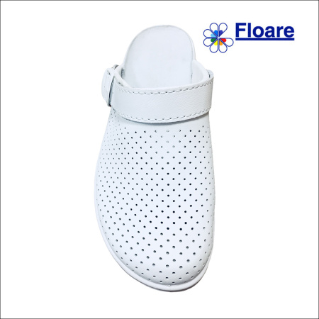 Сабо женские, белые, арт. 69530108 ЛЕРА нат. кожа, нат. стелька Молдшуз