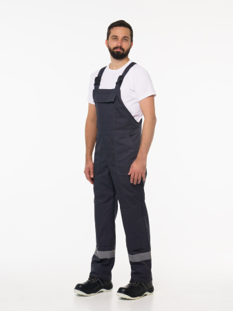 Полукомбинезон рабочий мужской №112 тёмно-серый СОП