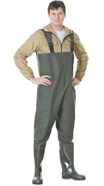 Полукомбинезон ПВХ рыбацкий с сапогами С-40 "Стандарт" Step 
