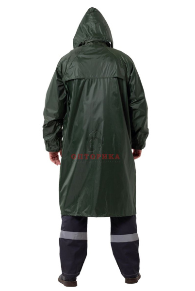Плащ "РосМарка" нейлоновый с ПВХ влагозащитный, зеленый