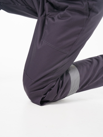 Полукомбинезон мужской зимний Пк703 ткань Твил, цвет темно-серый