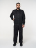 Костюм рабочий мужской №106 (куртка, брюки) черный, ткань Твил